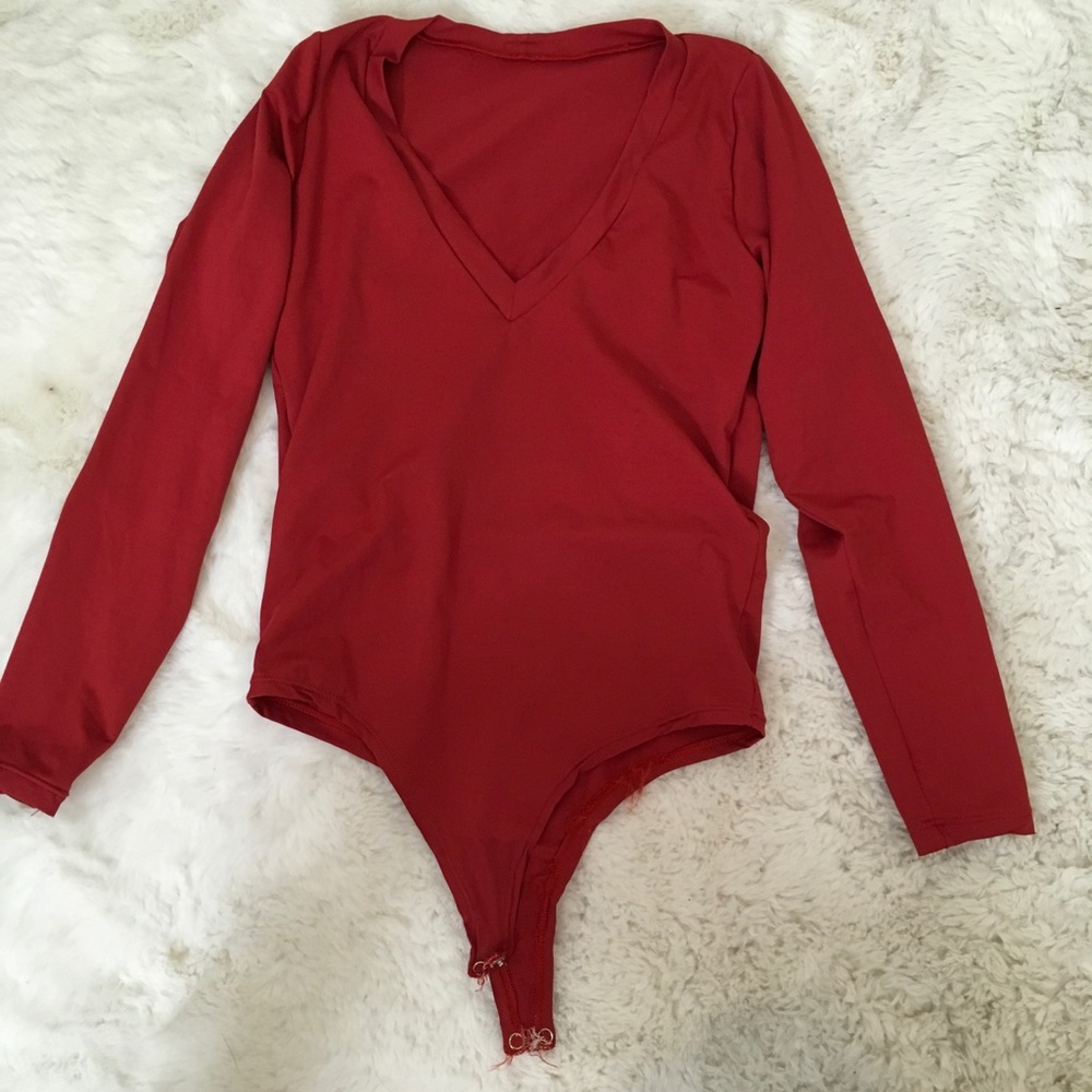 RED BRAZILIAN BODY SCULPTING BODY SUIT